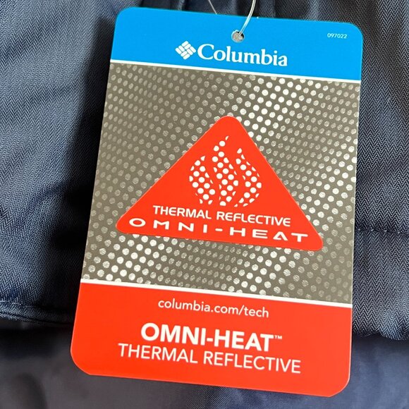 Columbia Suttle Mountain Long Insulated Hooded Jacket Coat Navy Size 3X - Picture 5 of 6